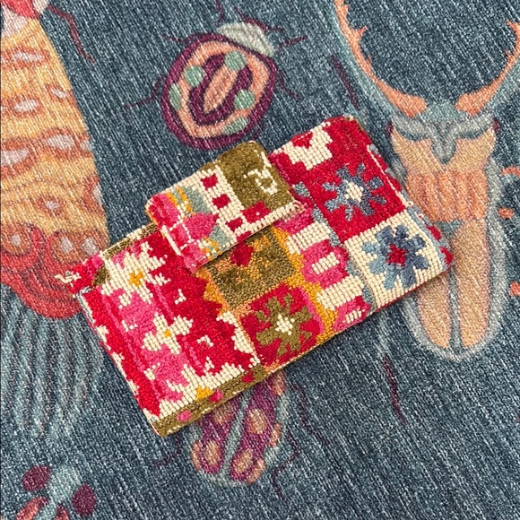 Vintage Handbags - Colorful Vintage Patchwork Wallet
